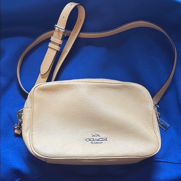 Coach Muted Yellow Crossbody Bag with Silver Hardware - Picture 1 of 8